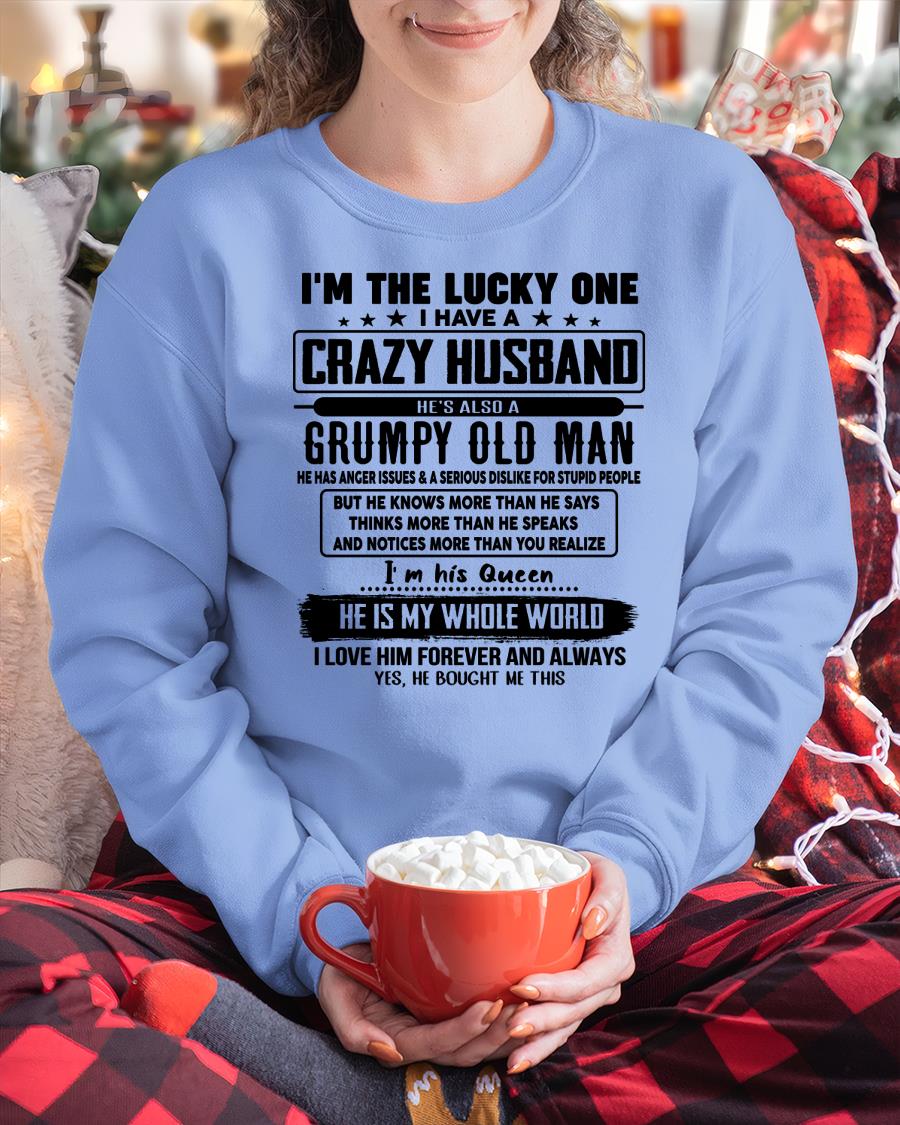 I am Lucky One I Have A Crazy Husband - Gift for Wife From Husband - TIEN00 (SKUT-LUCKYONE-00)