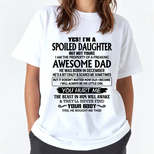 DECEMBER – "I WILL ALWAYS BE LITTLE GIRL OF MY DAD"  –  SPECIAL GIFT FROM DAD – TIEN12 (SKU2607-107-12)