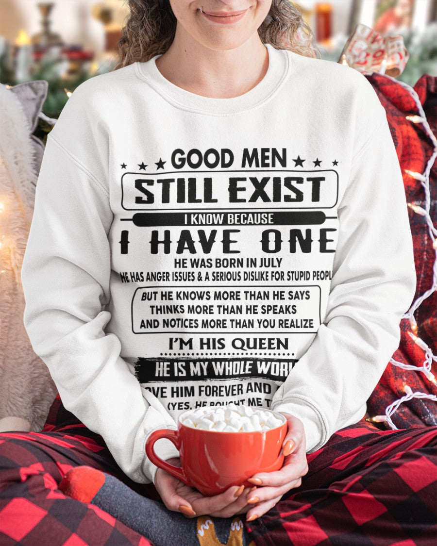July - Good men Still Exist - gift for your girlfriend, wife from Husband - TIEN07 (SKU-GM-07)