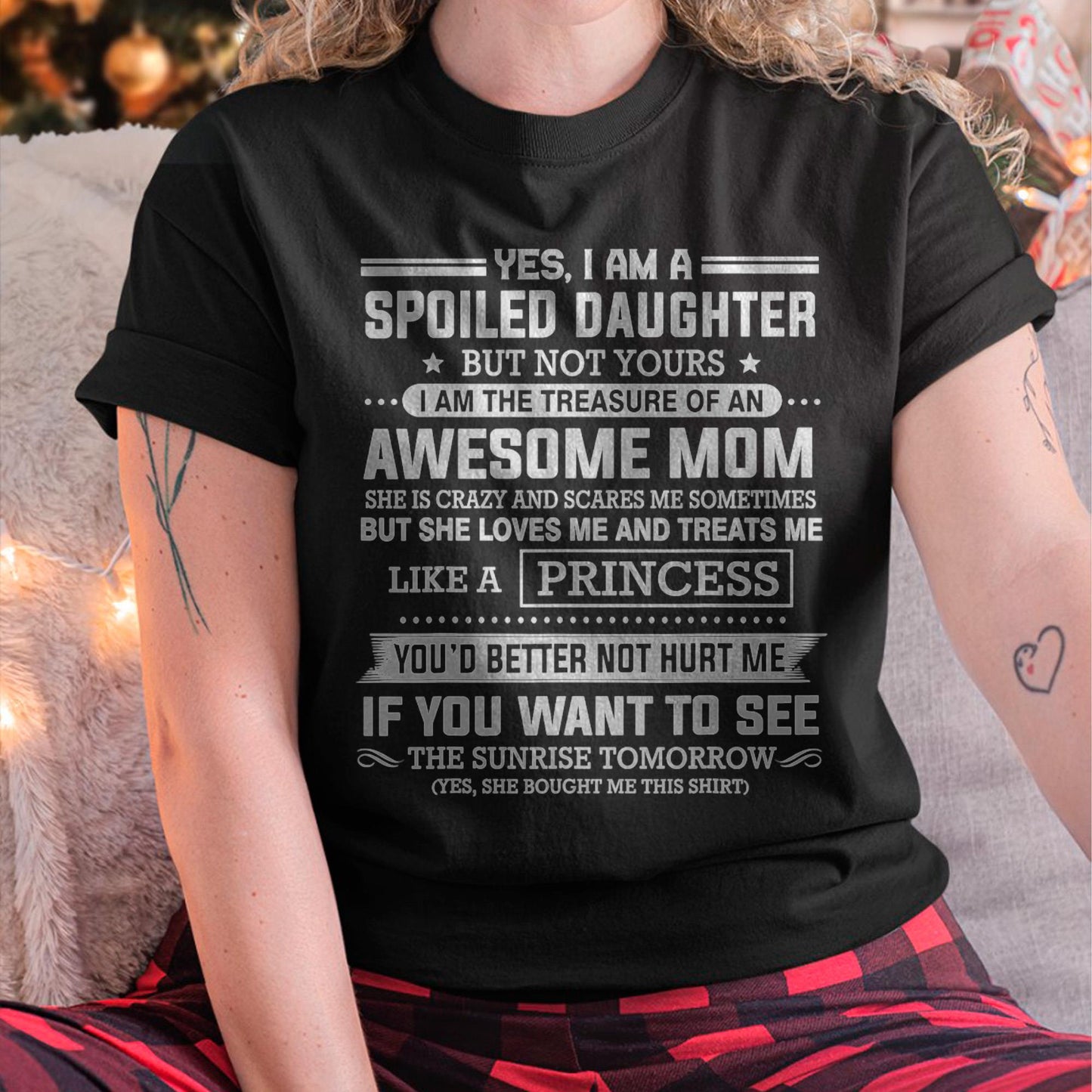 I Get My Attitude From My Freaking Awesome Mom - Gift for Daughter From Mom - TIEN00