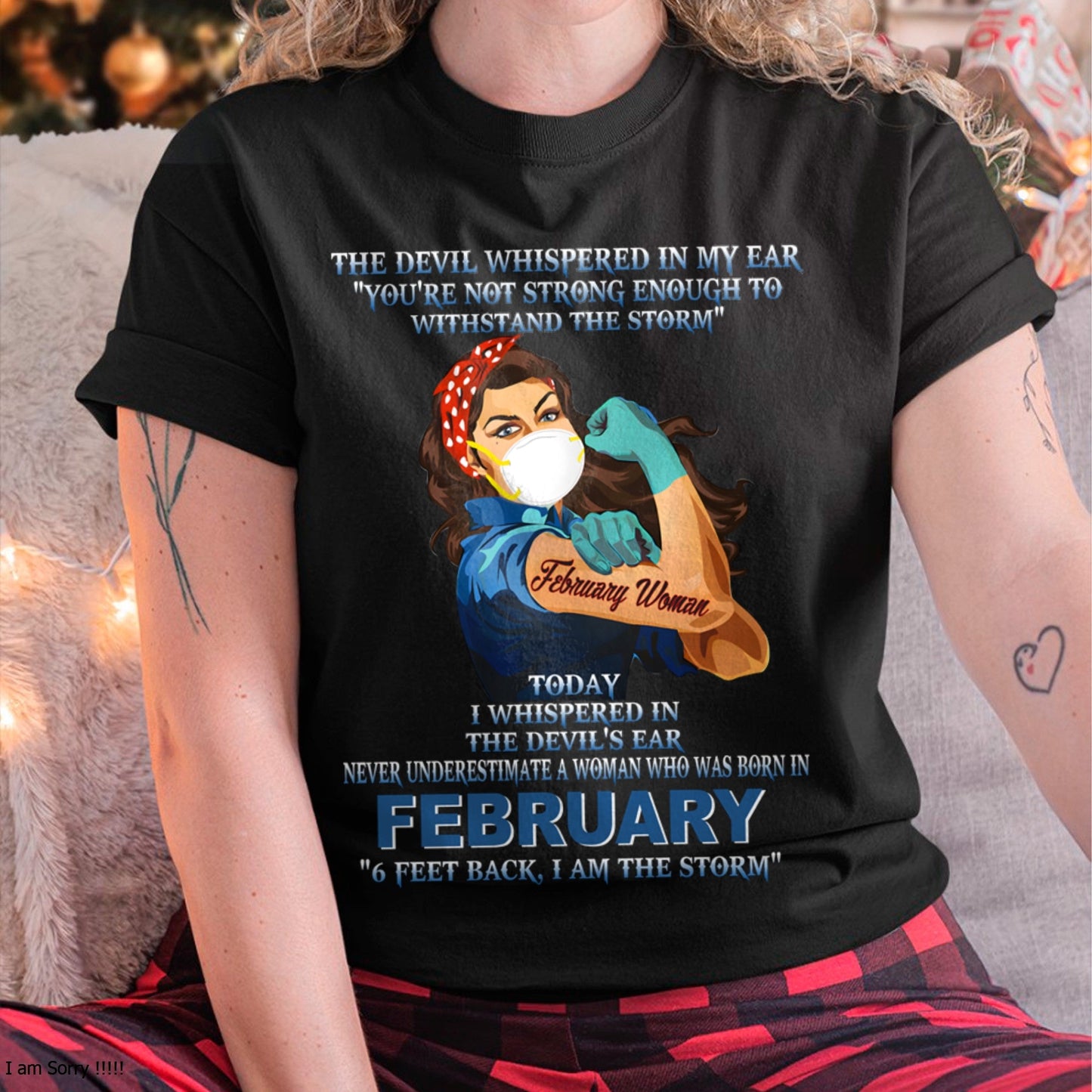 Never Underestimate A Woman Born In February – February Woman “I Am The Storm” - FMA / TIEN02 (SKU12-322-02)