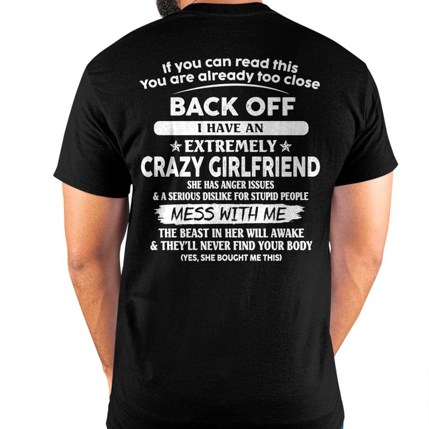 If You Can Read This You Are Already Too Close - Gift For Your Boyfriend, Husband From Wife - DOAN00 (SKU07-175-00)