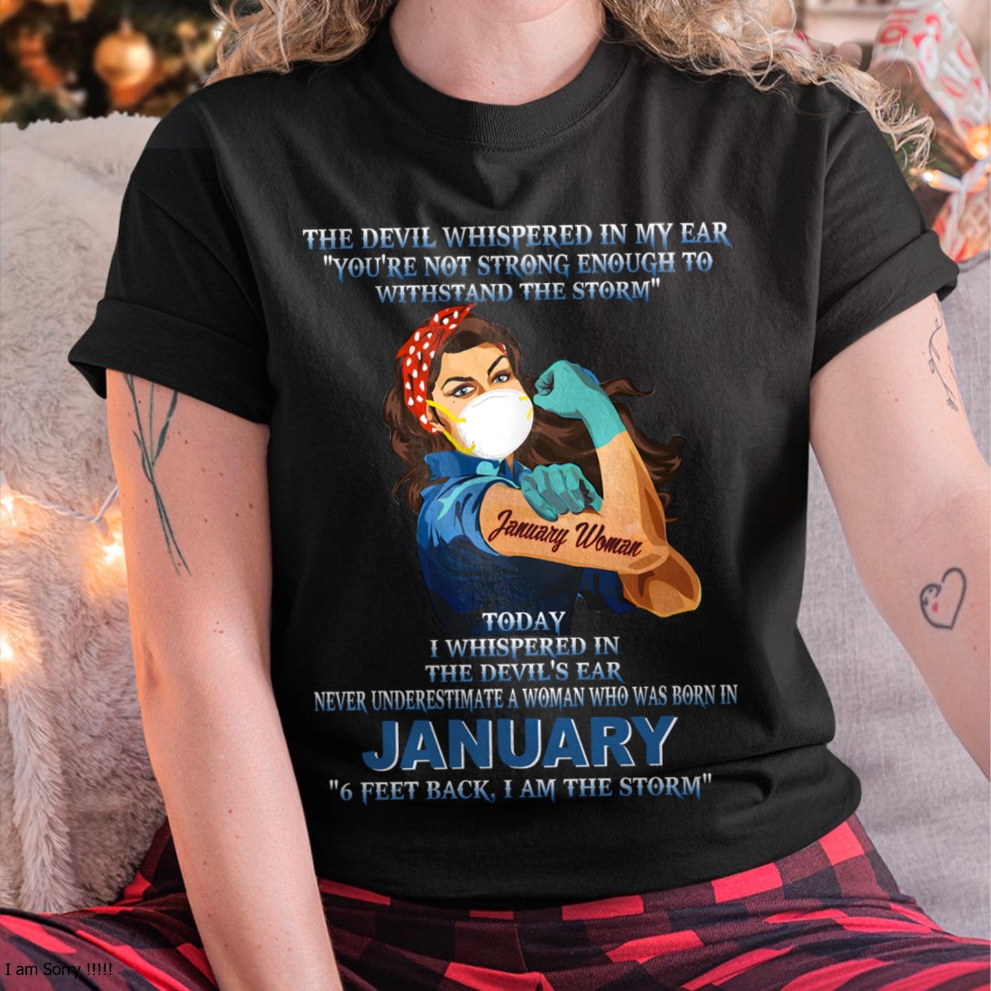 Never Underestimate A Woman Born In January – January Woman “I Am The Storm” - FMA / TIEN01 (SKU12-322-01)