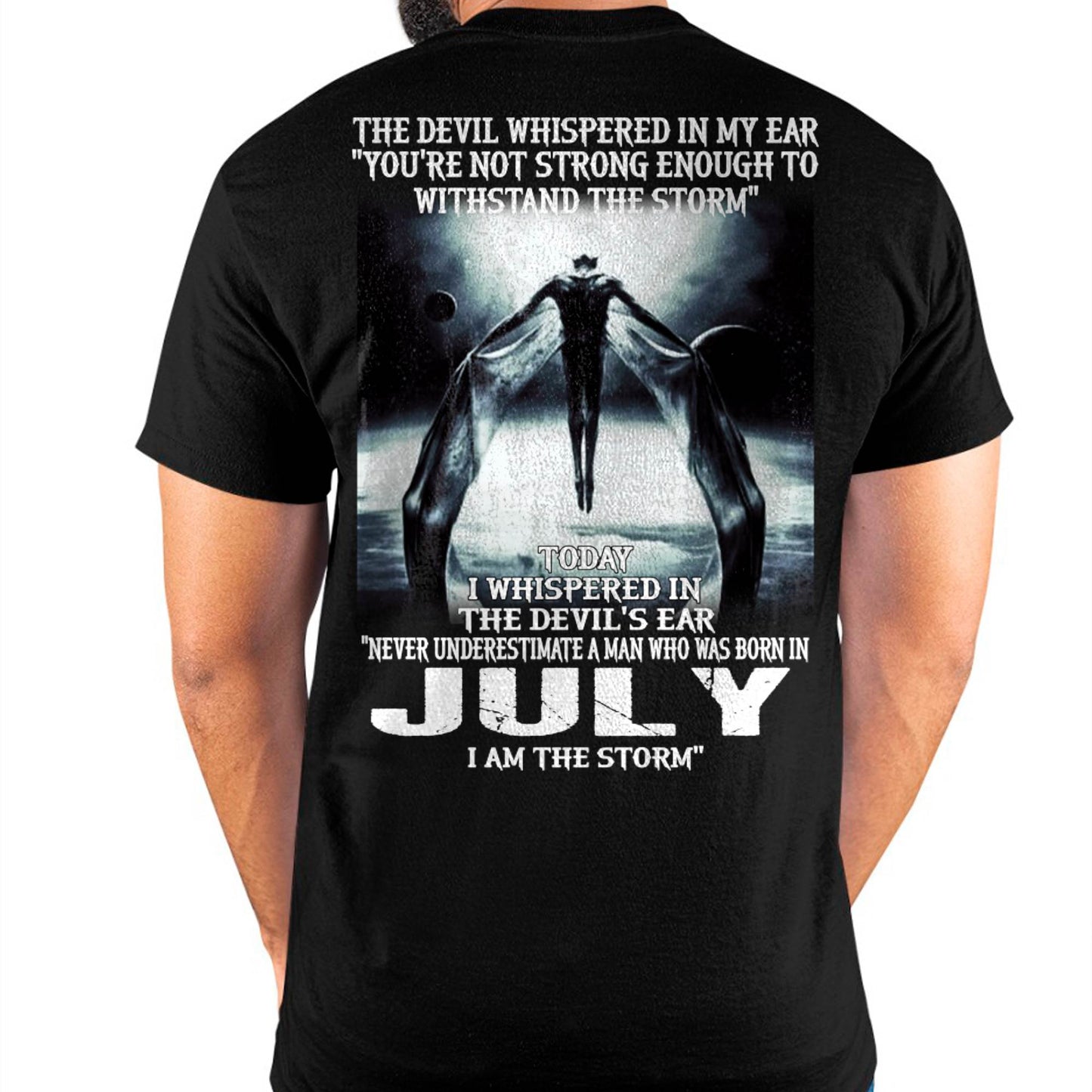 JULY - THE DEVIL WHISPERED IN MY EAR - T-SHIRT FOR MAN - DOAN07 (SKU08-35-07)