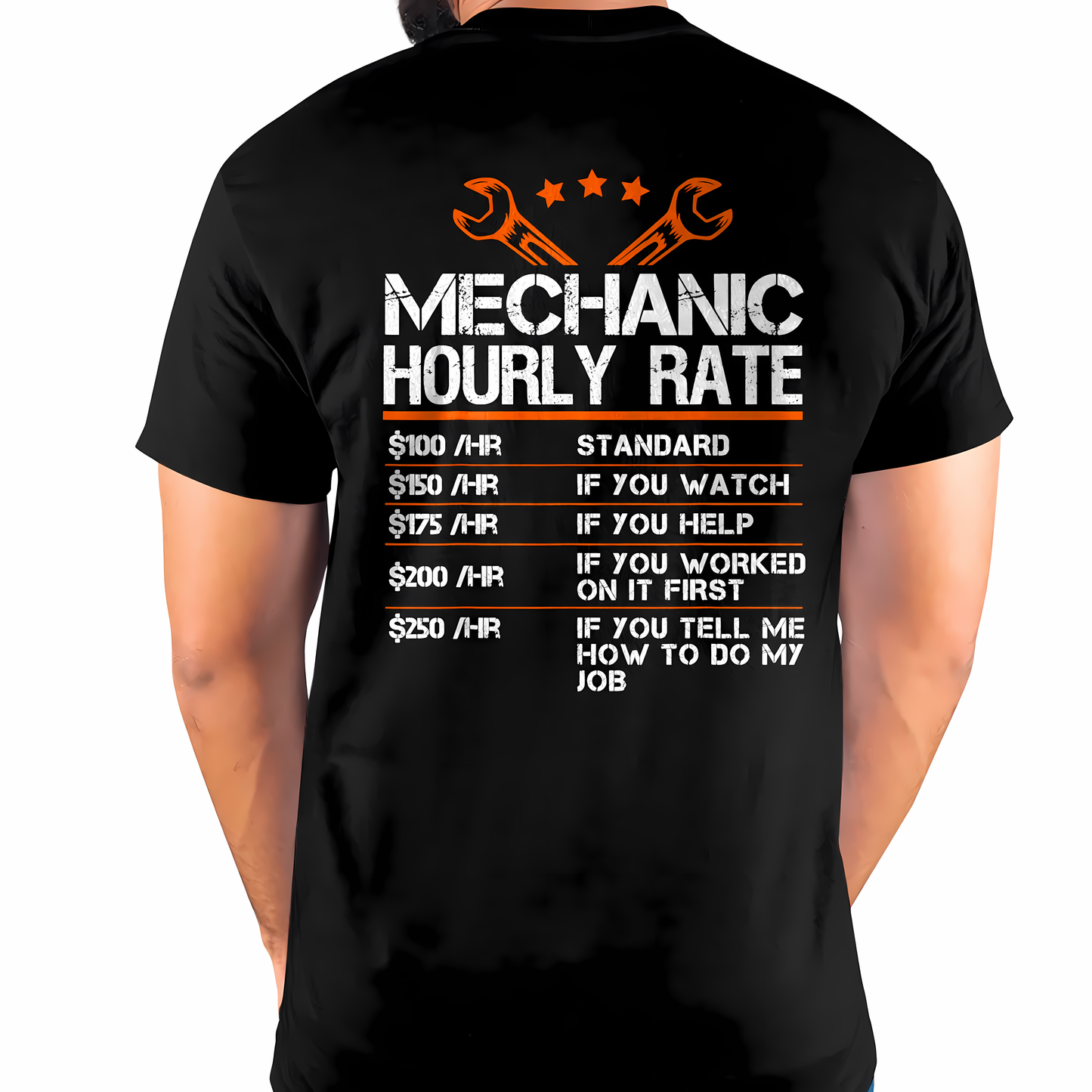 Mechanic Hourly Rate - Gift For Mechanic - DOAN (SKUM08-D01)