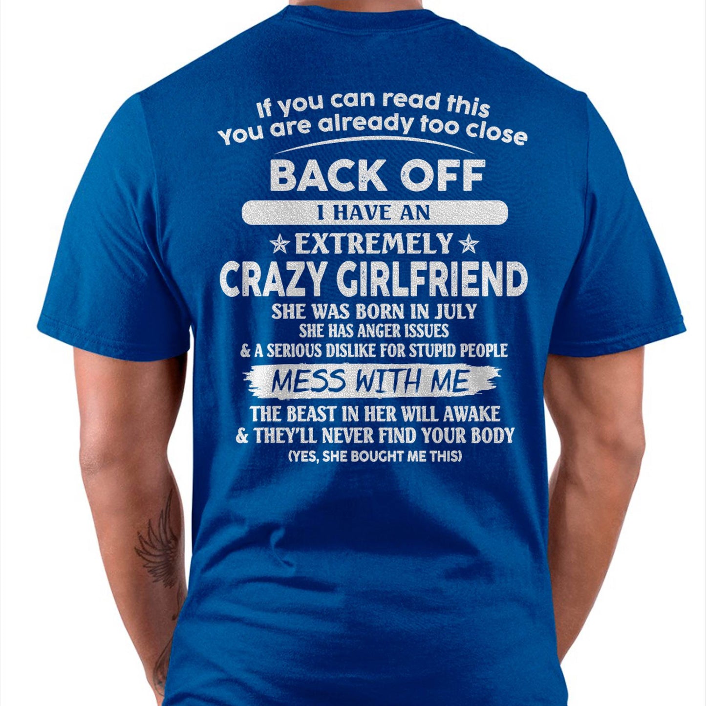 July - If You Can Read This You Are Already Too Close - Gift For Your Boyfriend, Husband From Wife - DOAN07 (SKU07-175-07)