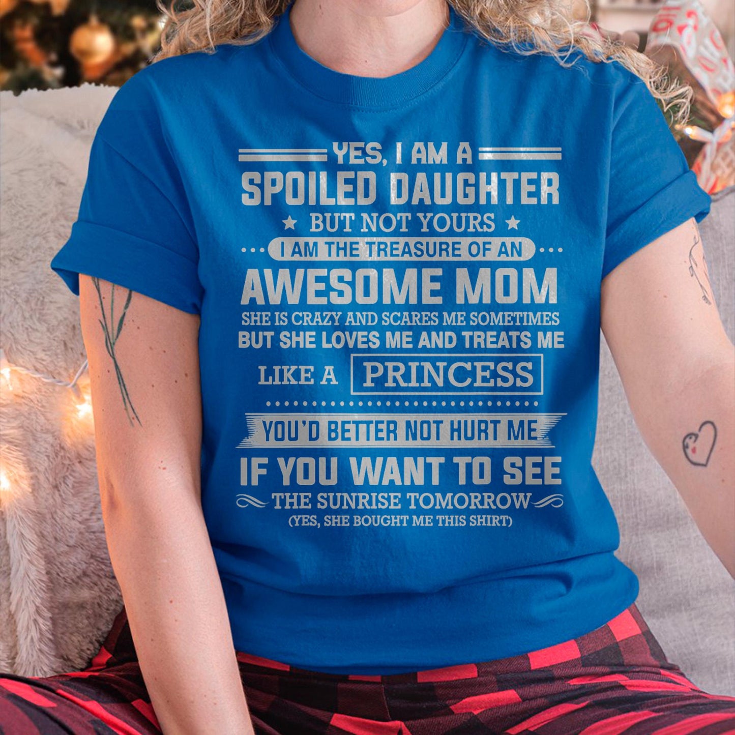 I Get My Attitude From My Freaking Awesome Mom - Gift for Daughter From Mom - TIEN00