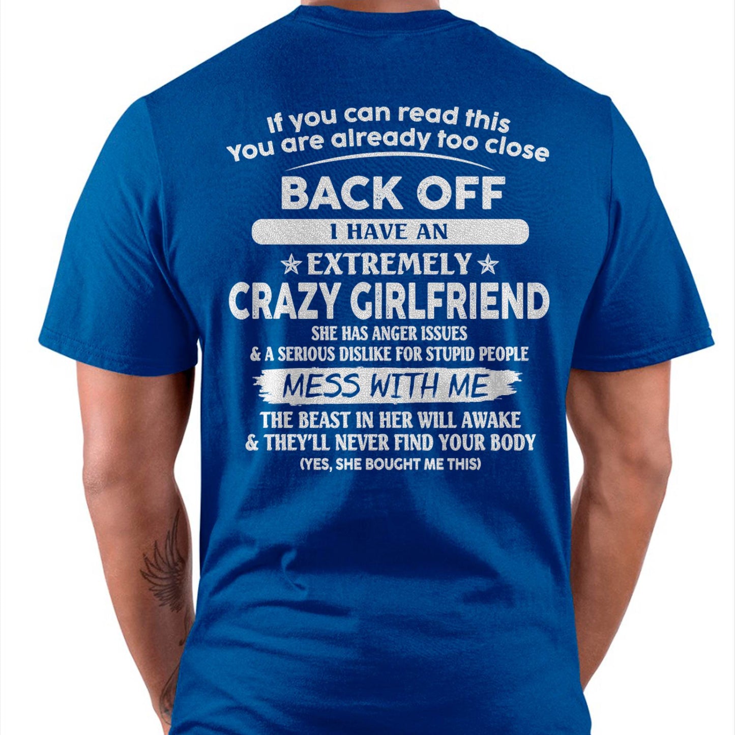 If You Can Read This You Are Already Too Close - Gift For Your Boyfriend, Husband From Wife - DOAN00 (SKU07-175-00)