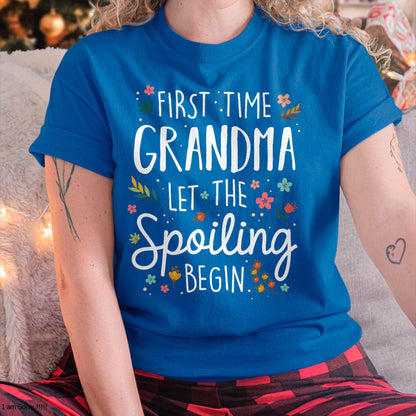 FIRST TIME GRANDMA T-SHIRT – PERFECT GIFT FOR NEW GRANDMAS - TIEN00 (SKU8-GRA00)