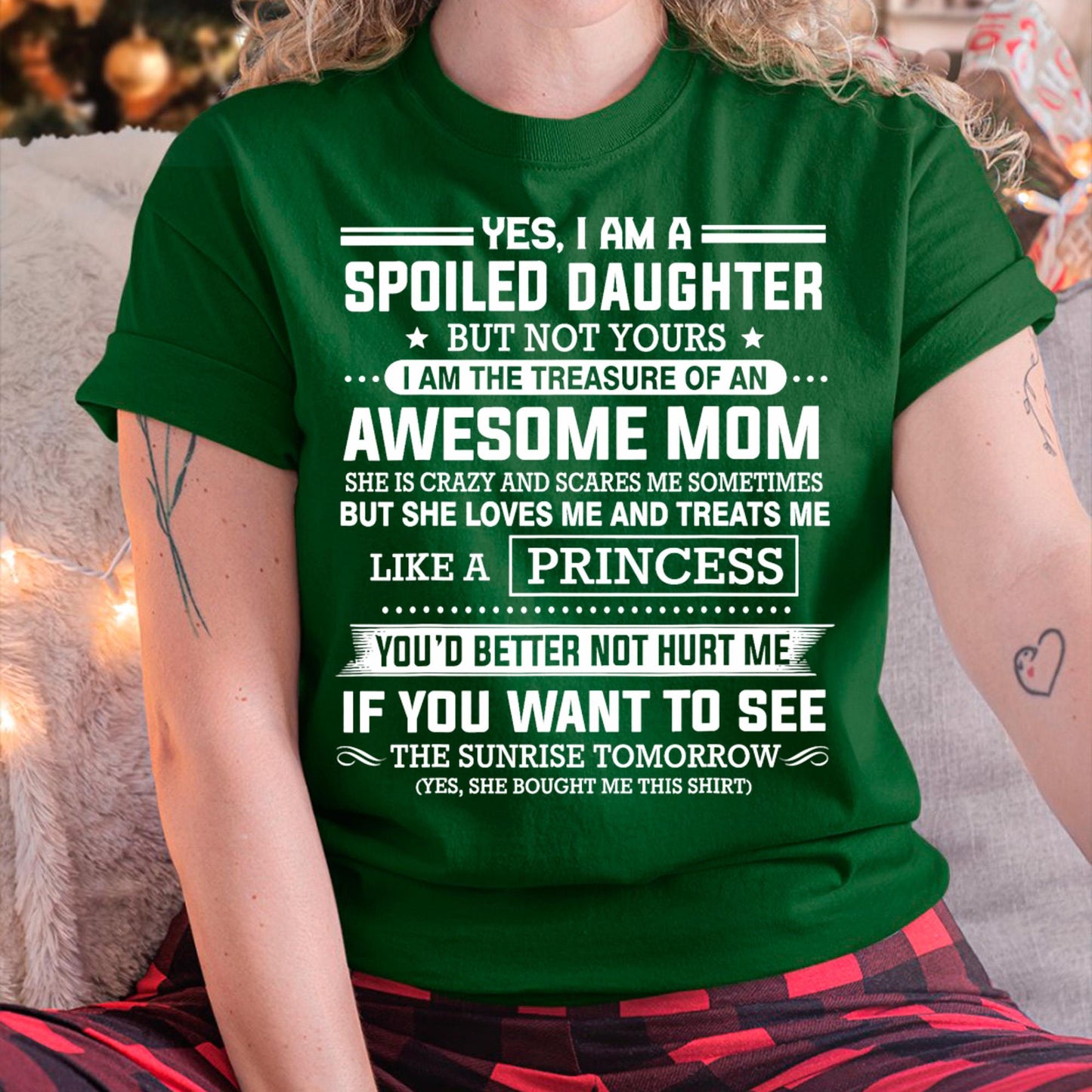 I Get My Attitude From My Freaking Awesome Mom - Gift for Daughter From Mom - TIEN00