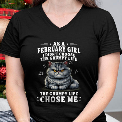 "The Grumpy Life Choose Me" – Adorable T-Shirt For Woman – TIEN02 (SKU2605-68-02)
