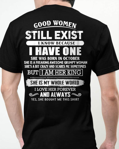 OCTOBER - GOOD WOMEN STILL EXIST - PERFECT GIFT FROM WIFE, GIRLFRIEND - TIEN10 (SKU12-306-10)
