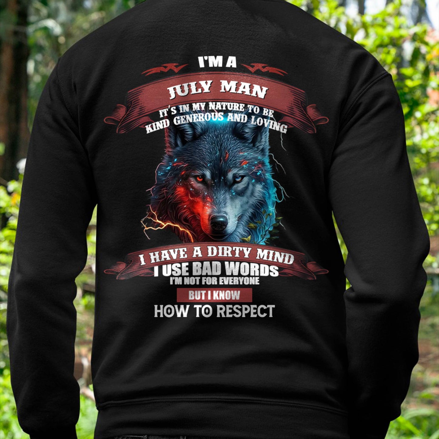 JULY - KNOW HOW TO RESPECT - BIRTHDAY T-SHIRT FOR MEN - TIEN07 (SKU12-162-07)