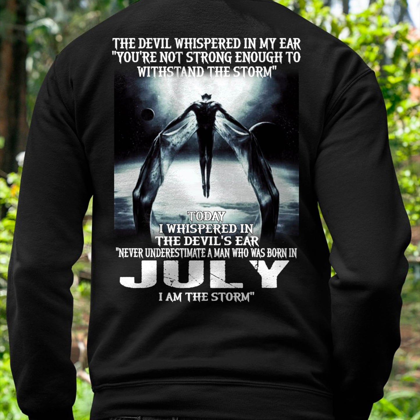 JULY - THE DEVIL WHISPERED IN MY EAR - T-SHIRT FOR MAN - DOAN07 (SKU08-35-07)
