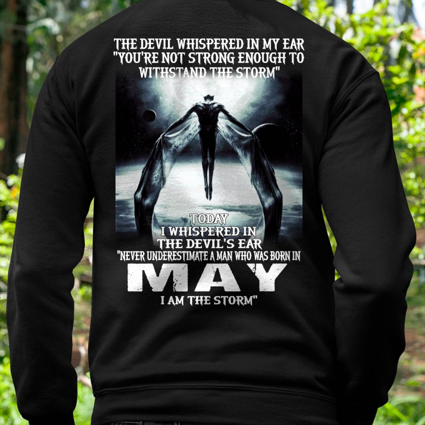 MAY - THE DEVIL WHISPERED IN MY EAR - T-SHIRT FOR MAN - DOAN05 (SKU08-35-05)