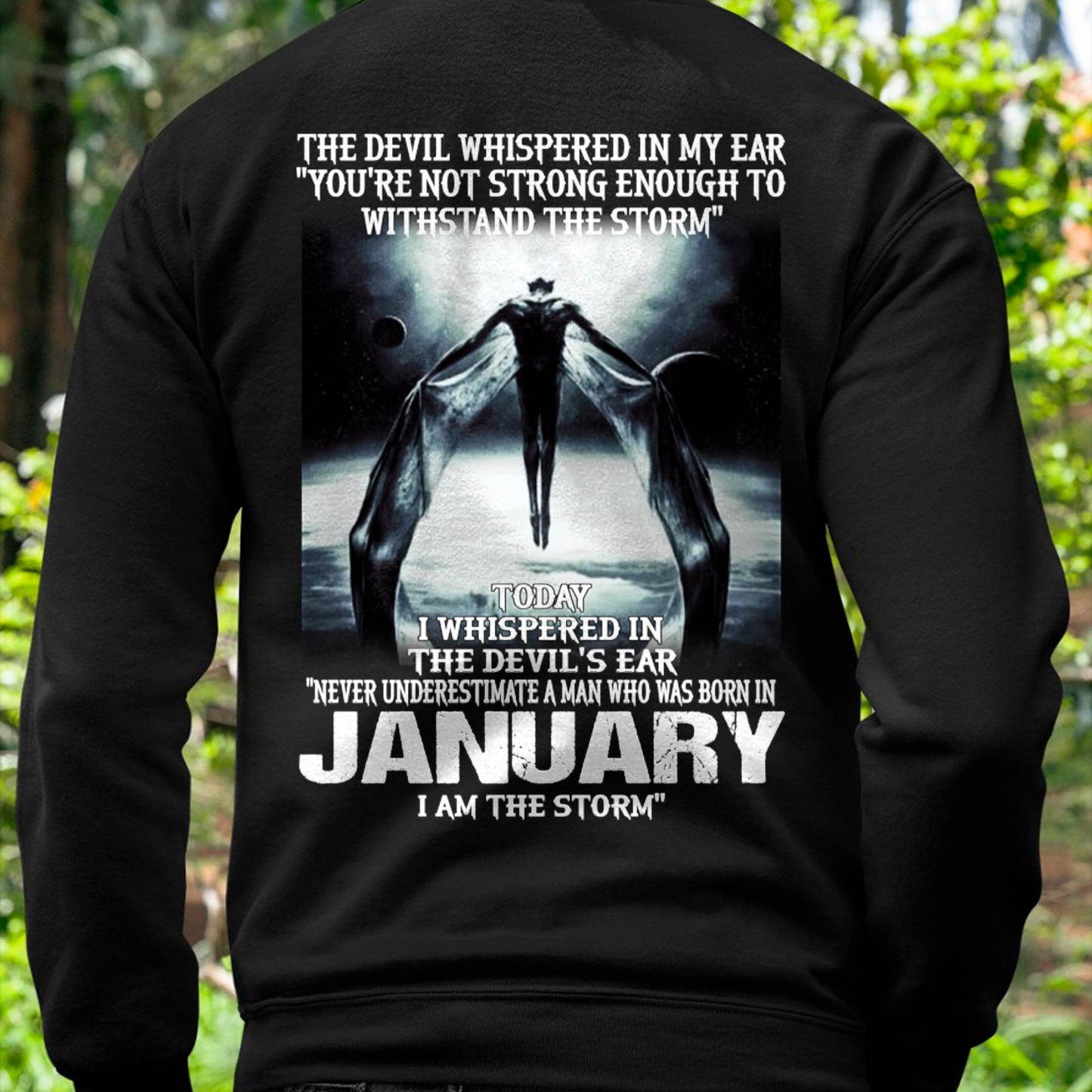 JANUARY - THE DEVIL WHISPERED IN MY EAR - T-SHIRT FOR MAN - DOAN01 (SKU08-35-01)