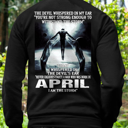 APRIL - THE DEVIL WHISPERED IN MY EAR - T-SHIRT FOR MAN - DOAN04 (SKU08-35-04)