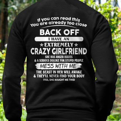 If You Can Read This You Are Already Too Close - Gift For Your Boyfriend, Husband From Wife - DOAN00 (SKU07-175-00)