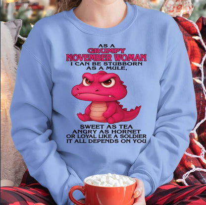 As A Grumpy January Woman - T Shirt For Woman - DOAN11 (SKU09-31-11)