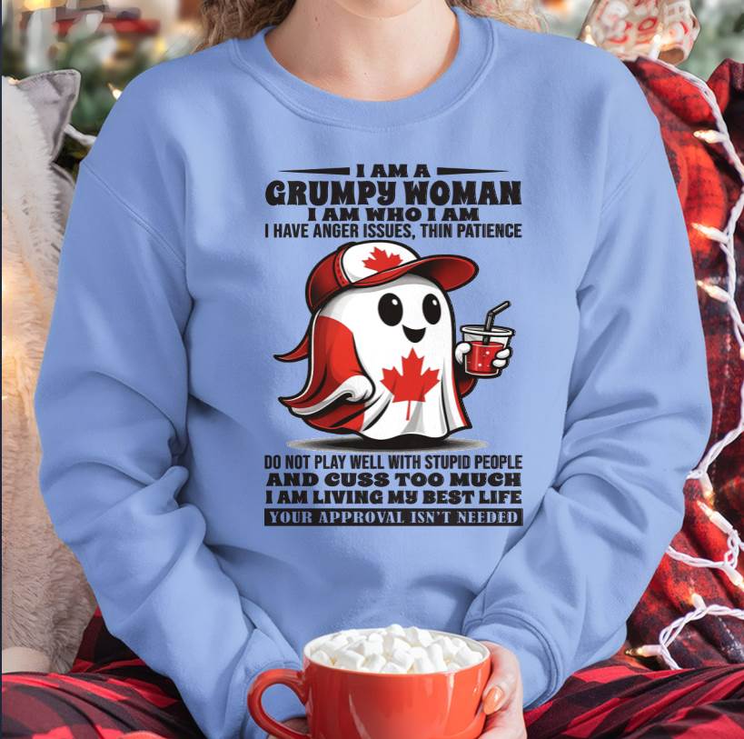 I Am A Grumpy Woman I Am Who I Am - T Shirt For Woman - DOAN (SKU09-84)