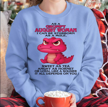 As A Grumpy January Woman - T Shirt For Woman - DOAN08 (SKU09-31-08)