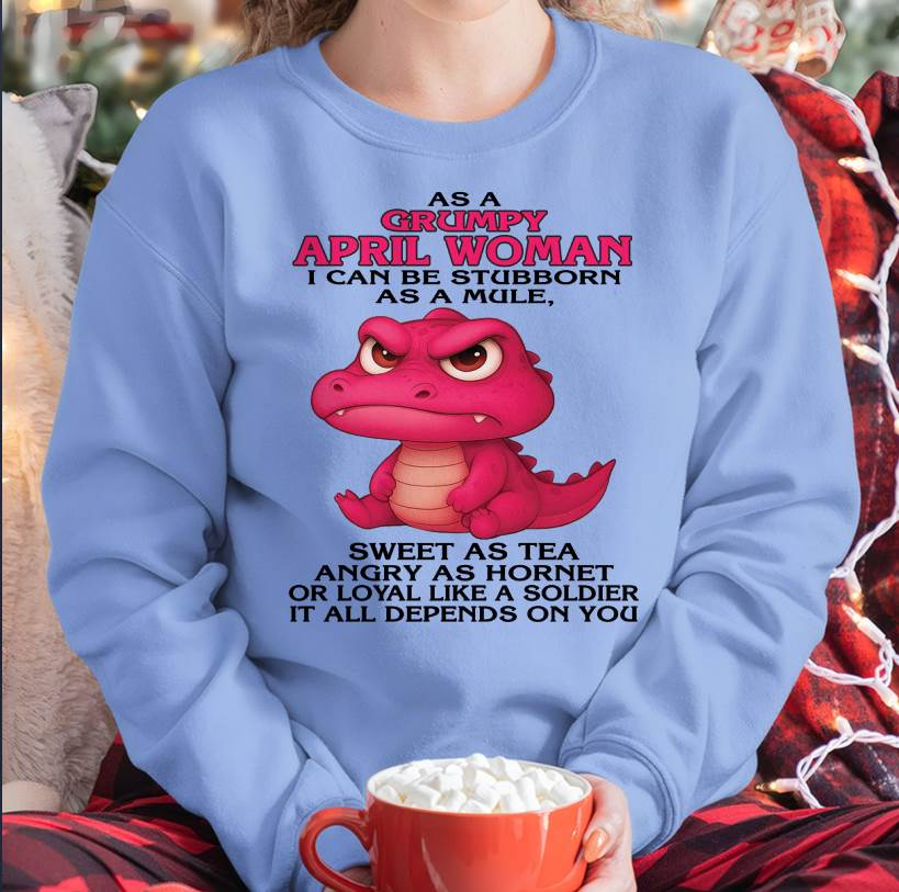 As A Grumpy January Woman - T Shirt For Woman - DOAN04 (SKU09-31-04)