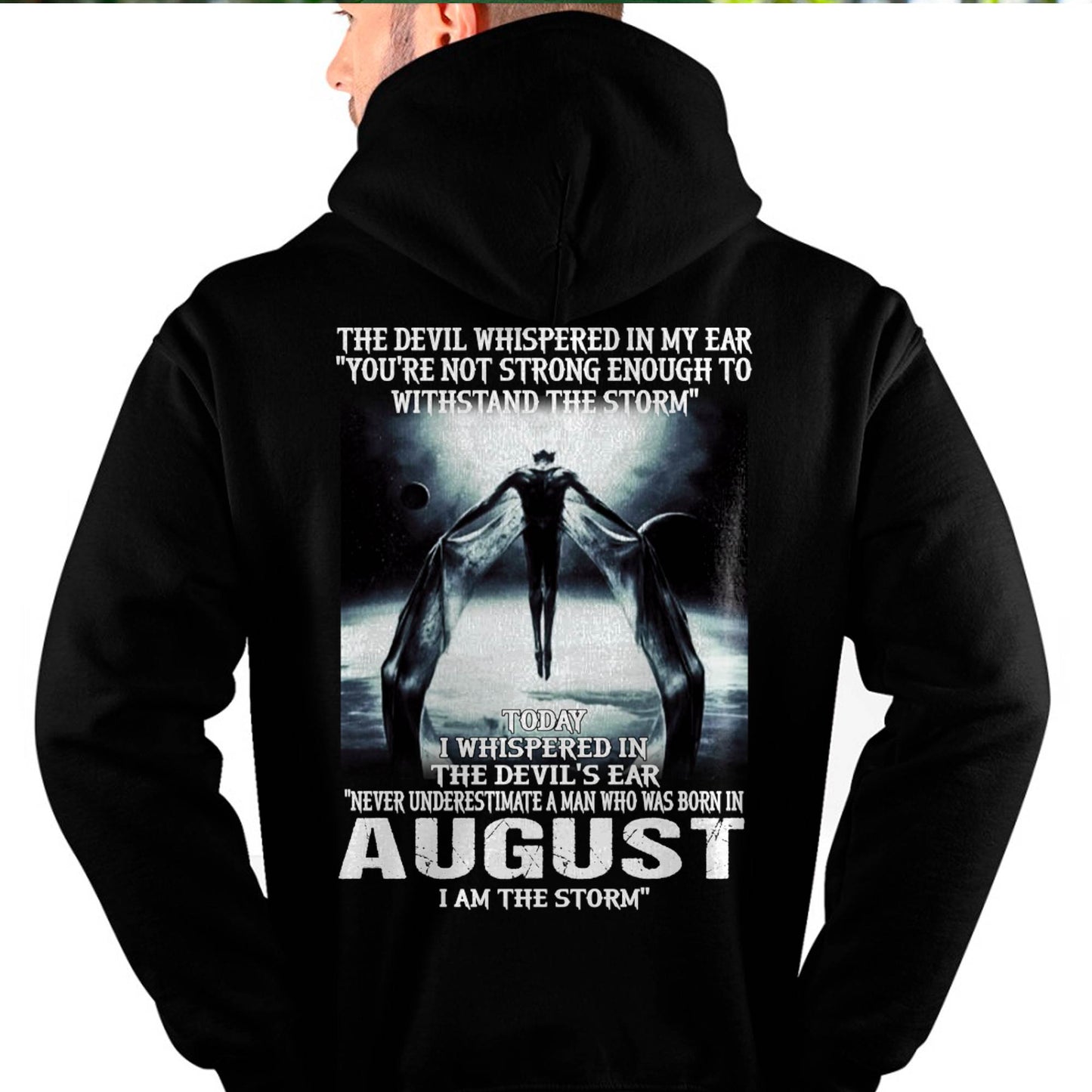 AUGUST - THE DEVIL WHISPERED IN MY EAR - T-SHIRT FOR MAN - DOAN08 (SKU08-35-08)