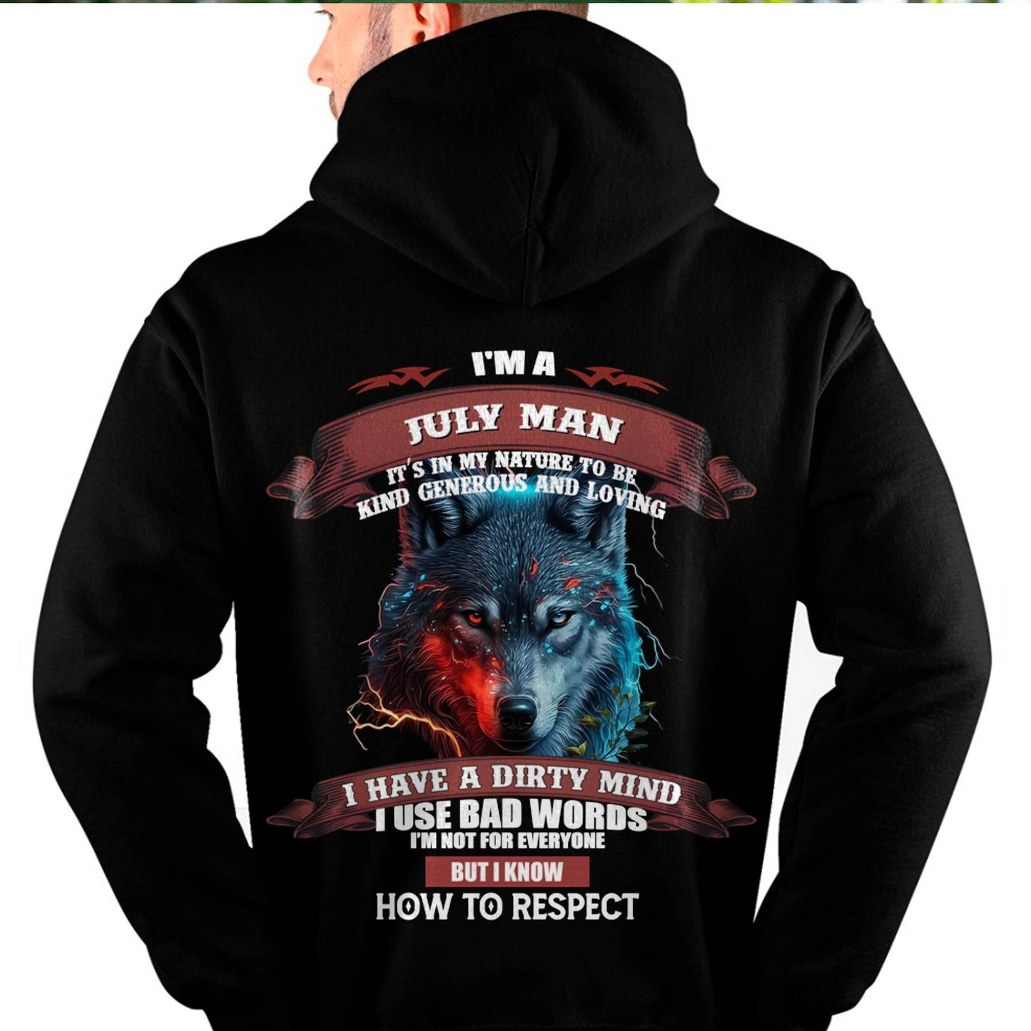 JULY - KNOW HOW TO RESPECT - BIRTHDAY T-SHIRT FOR MEN - TIEN07 (SKU12-162-07)