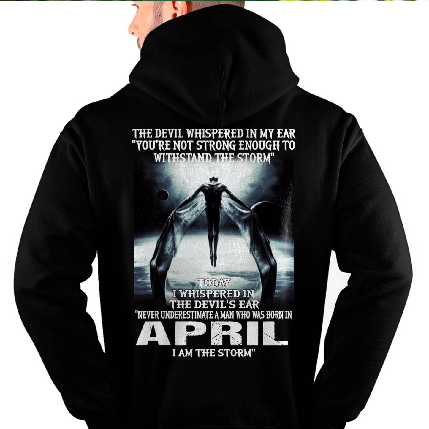 APRIL - THE DEVIL WHISPERED IN MY EAR - T-SHIRT FOR MAN - DOAN04 (SKU08-35-04)