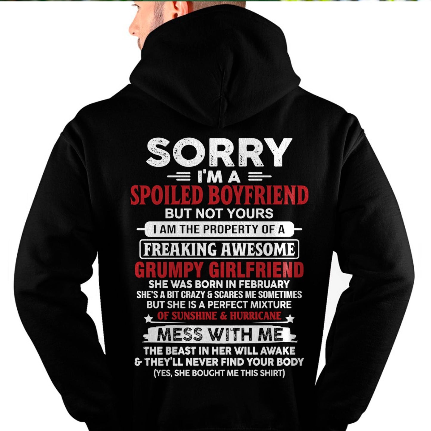February - Spoiled Boyfriend - Perfect Gift From Girlfriend - TIEN02 (SKU11-18-02)