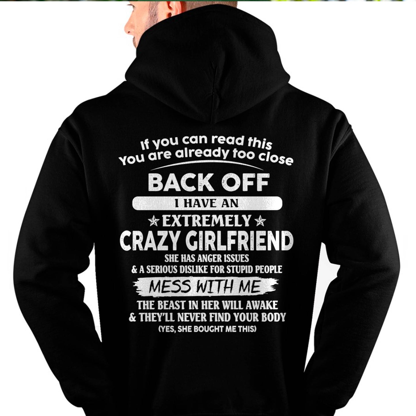 If You Can Read This You Are Already Too Close - Gift For Your Boyfriend, Husband From Wife - DOAN00 (SKU07-175-00)
