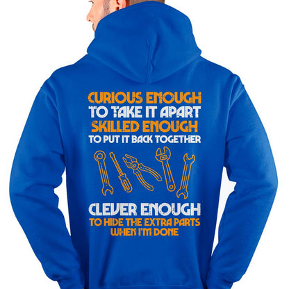 Curious Enough To Take It Apart Car Auto Garage Mechanic Men T-Shirt - Gift For Mechanic - DOAN (SKUM08-D12)
