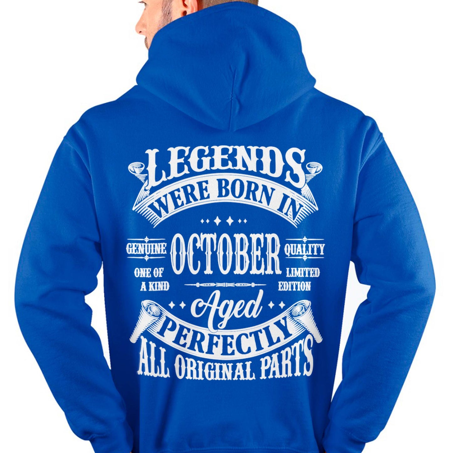 LEGENDS WERE BORN IN OCTOBER - T-SHIRT FOR MAN - DOAN10 (SKU08-37-10)