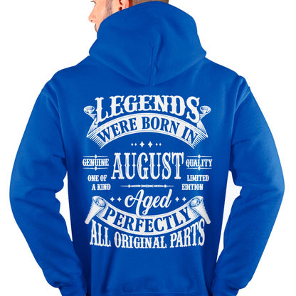 LEGENDS WERE BORN IN AUGUST - T-SHIRT FOR MAN - DOAN08 (SKU08-37-08)