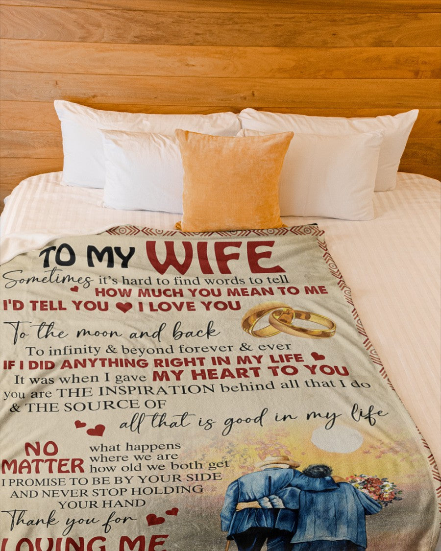 Special blanket for Wife  From Husband blanket