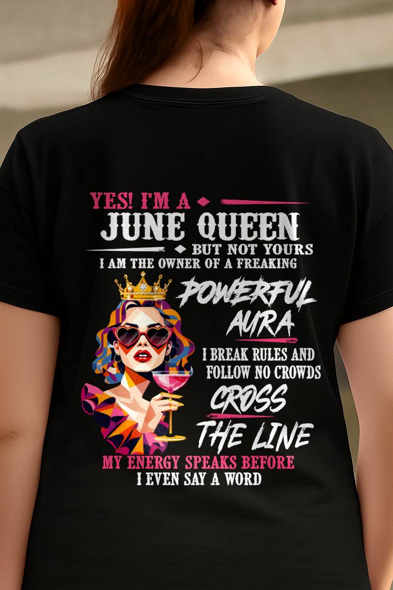 "My Powerful Aura Speaks People Before I Even Say A Word" – Beautiful T - Shirt For Women – TIEN06 (SKU2605-278-06)