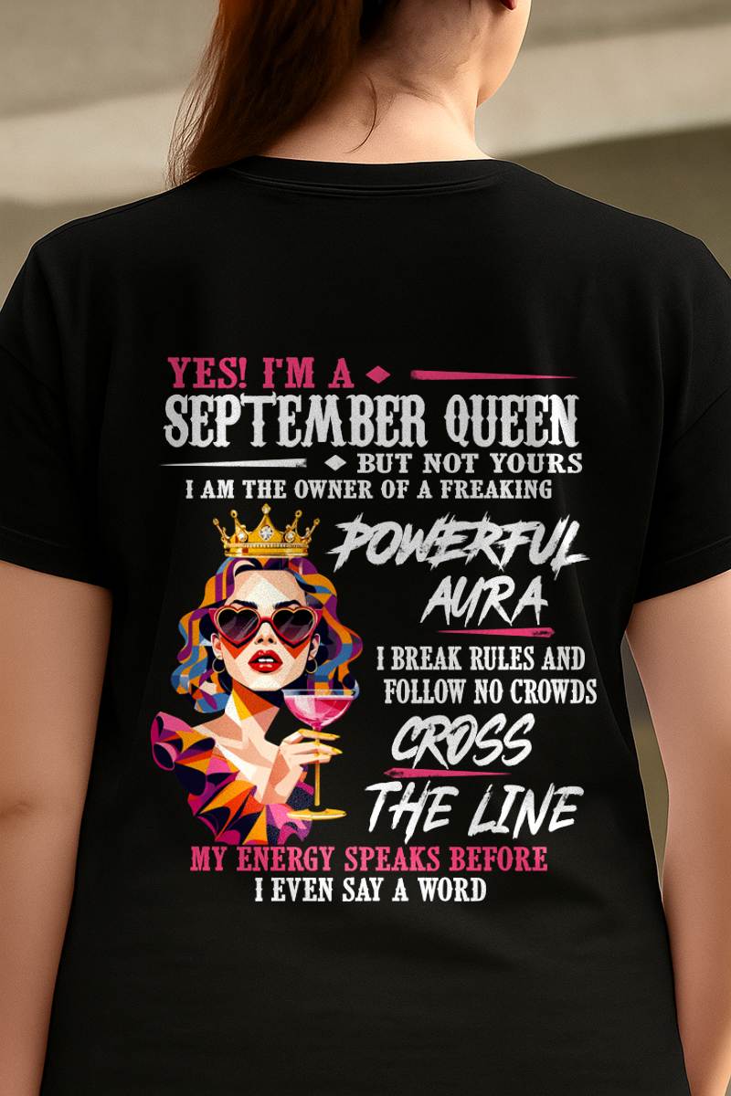 "My Powerful Aura Speaks People Before I Even Say A Word" – Beautiful T - Shirt For Women – TIEN09 (SKU2605-278-09)