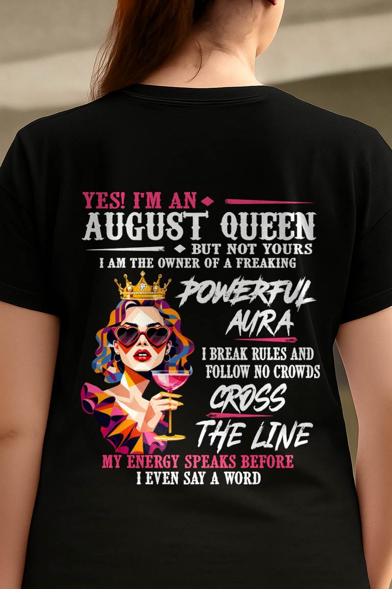 "My Powerful Aura Speaks People Before I Even Say A Word" – Beautiful T - Shirt For Women – TIEN08 (SKU2605-278-08)