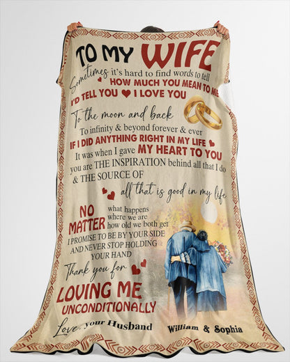 Special blanket for Wife  From Husband blanket