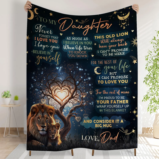 Special Gift For Daughter Blanket - From Dad