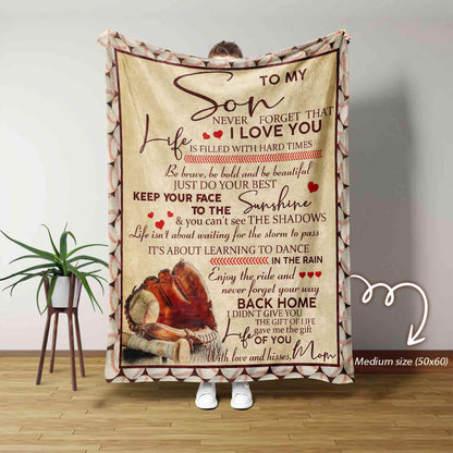 Special Gift For Your Son Blanket - From Mom