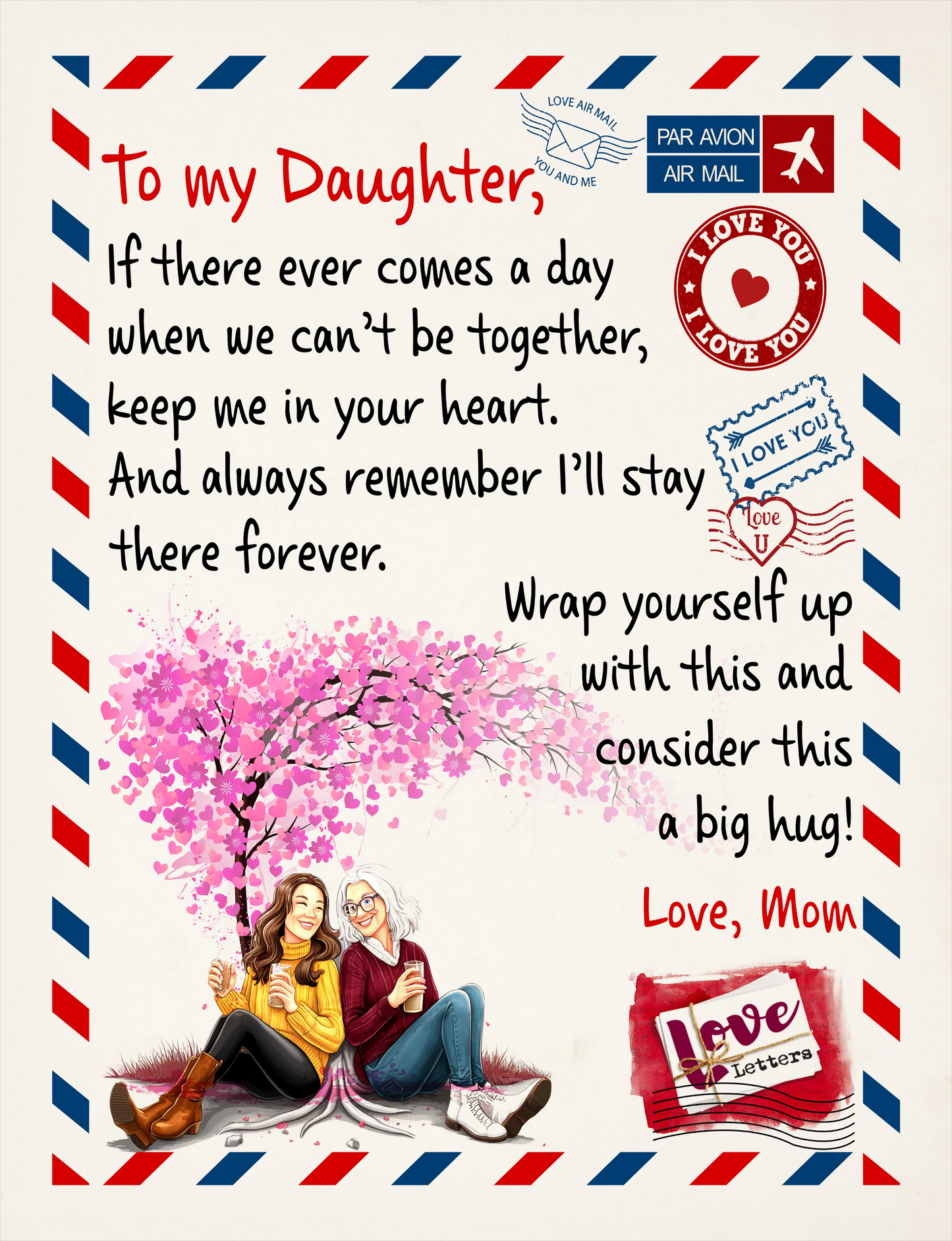 Special Gift For Your Daughter Blanket - From Mom