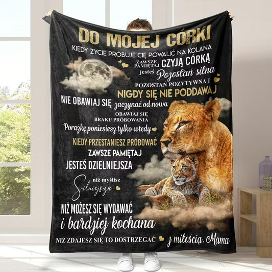 Specjalny prezent dla córki – koc od mamy02