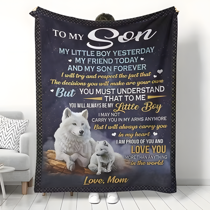 Special Gift For Your Son Blanket - From Mom