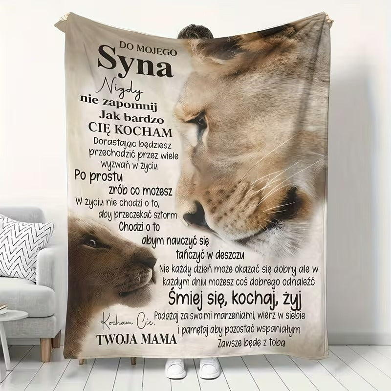 Specjalny prezent dla syna – koc od mamy03
