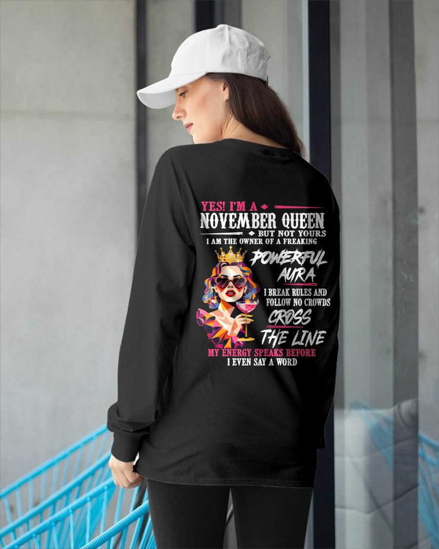 "My Powerful Aura Speaks People Before I Even Say A Word" – Beautiful T - Shirt For Women – TIEN11 (SKU2605-278-11)
