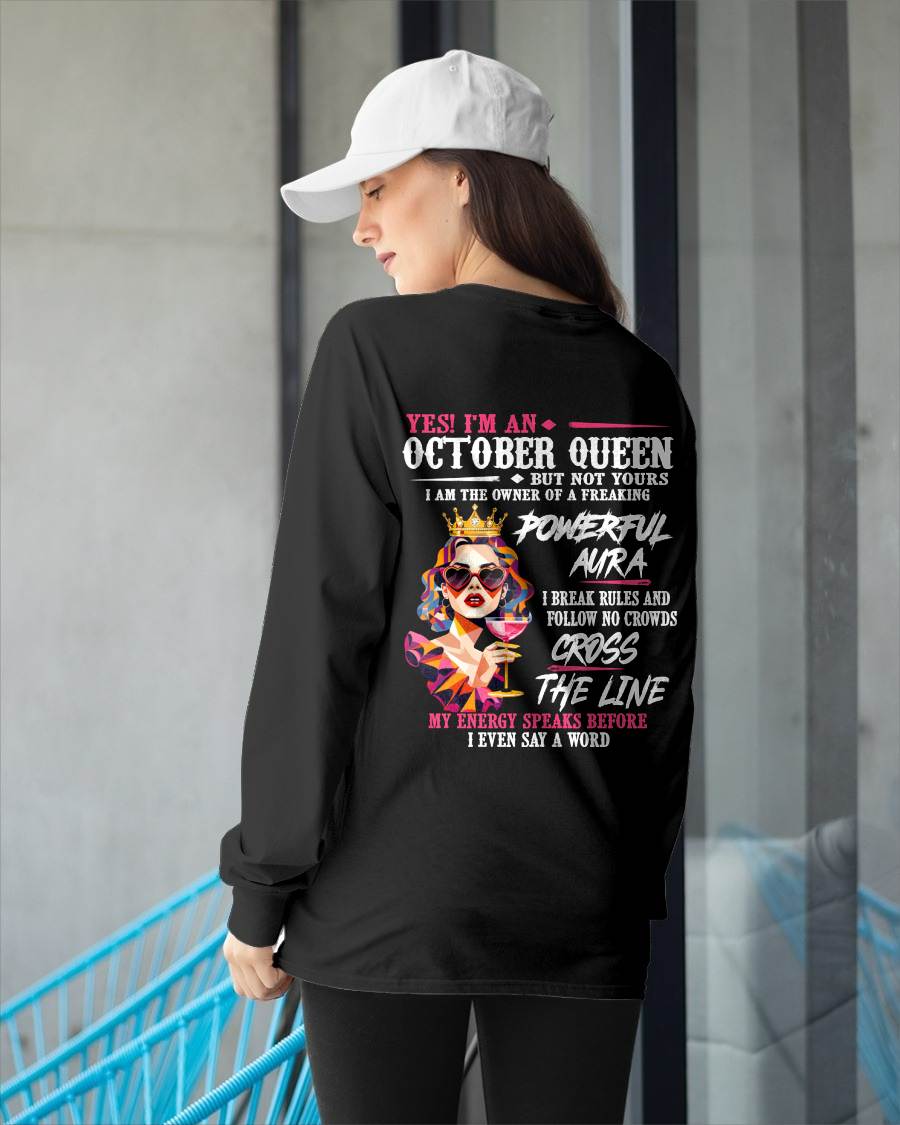 "My Powerful Aura Speaks People Before I Even Say A Word" – Beautiful T - Shirt For Women – TIEN10 (SKU2605-278-10)