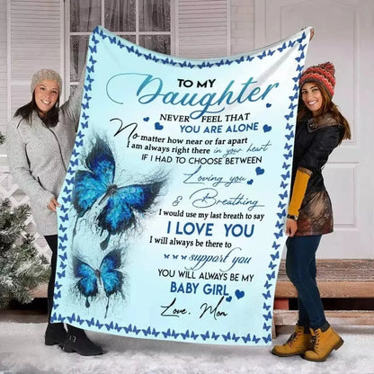 Special Gift For Your Daughter Blanket - From Mom (SKUBDON01-12)