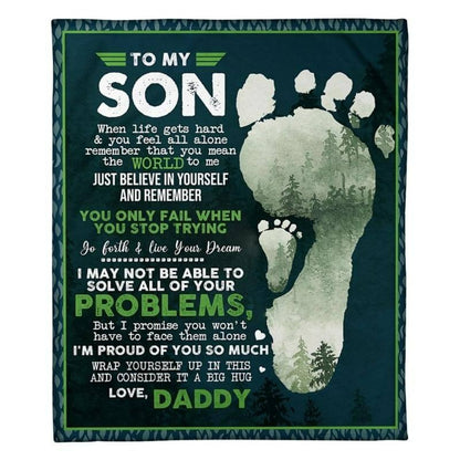 Special Gift For Your Son Blanket - From Dad