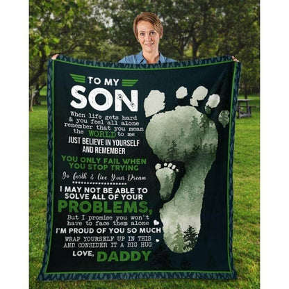 Special Gift For Your Son Blanket - From Dad